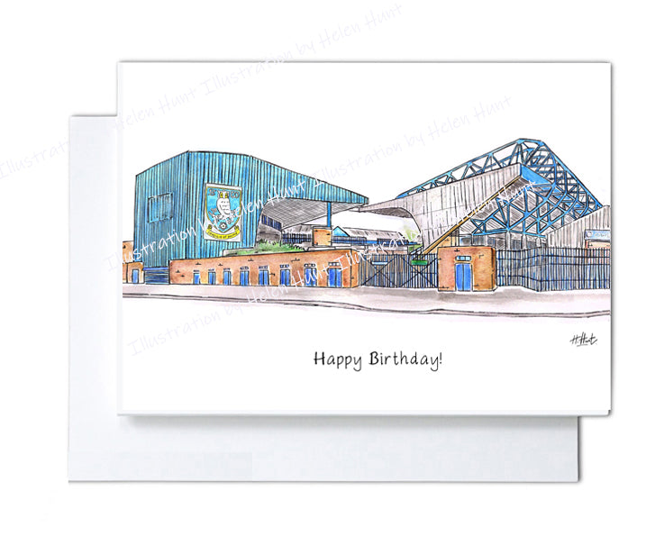Greetings Card (7x5)) Hillsborough Stadium