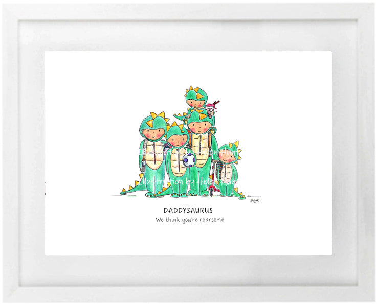 Daddysaurus Art Print (A4)