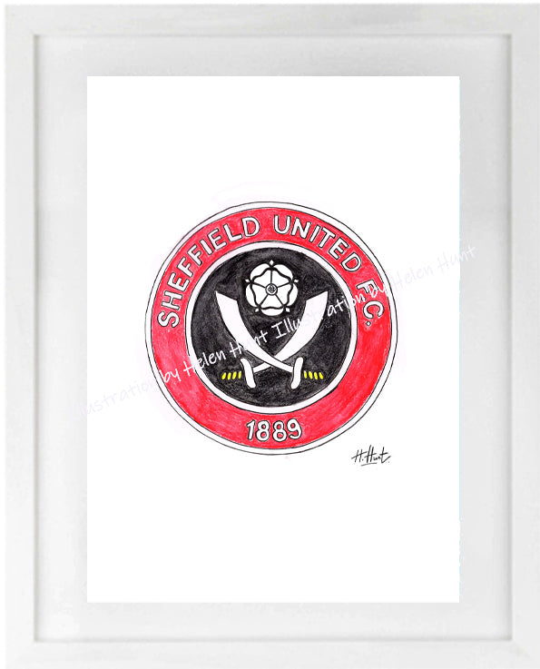 Sheffield Utd Badge (A4)