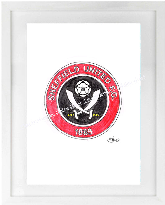 Sheffield Utd Badge (A4)