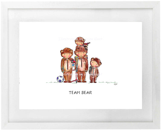 Bear Art Print (A4)