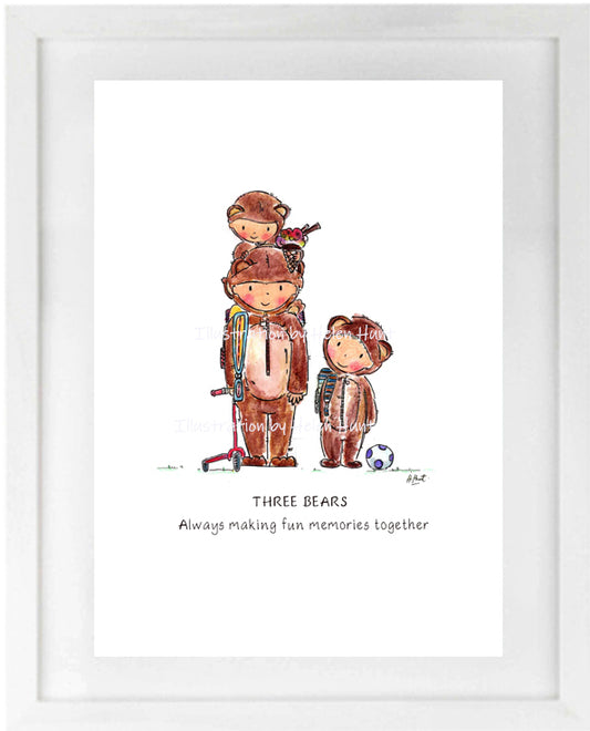Bear Art Print (A4)