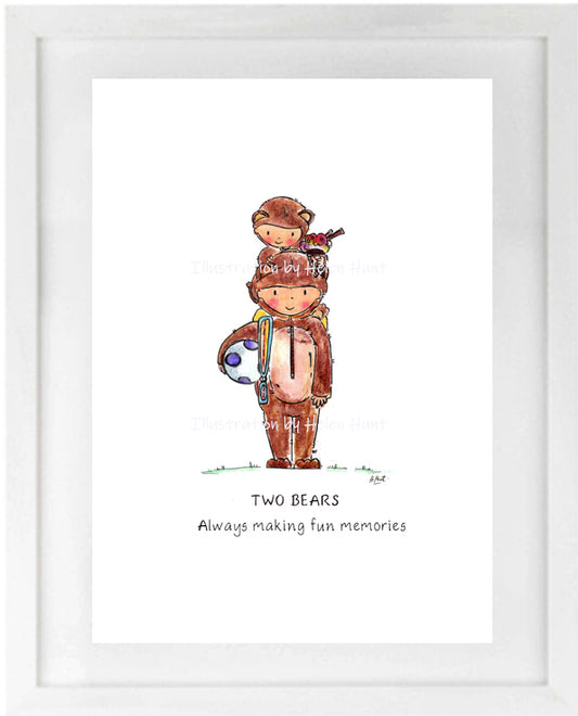 Bear Art Print (A4)
